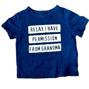 Children’s Place T-shirt. Size 12 to 18 months colour blue.